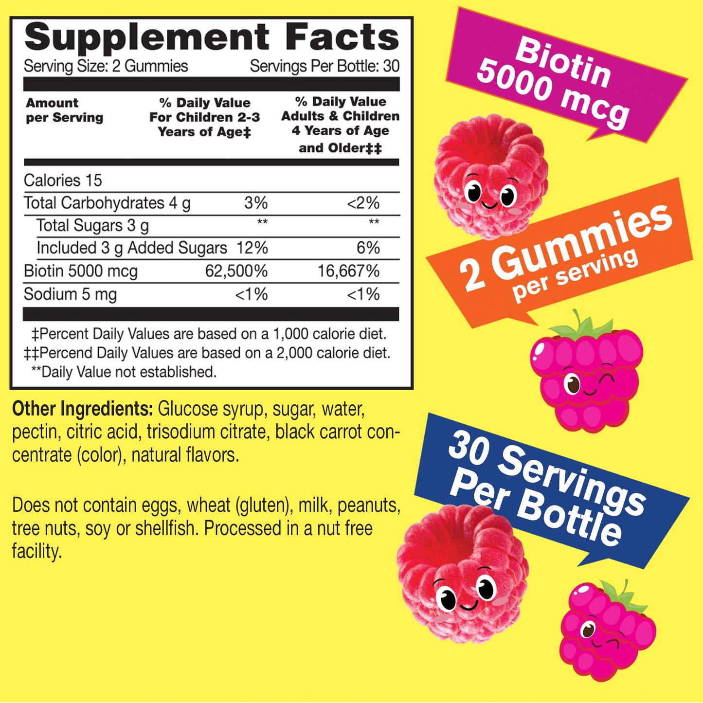 Biotin for Kids 5000 mcg Gummies