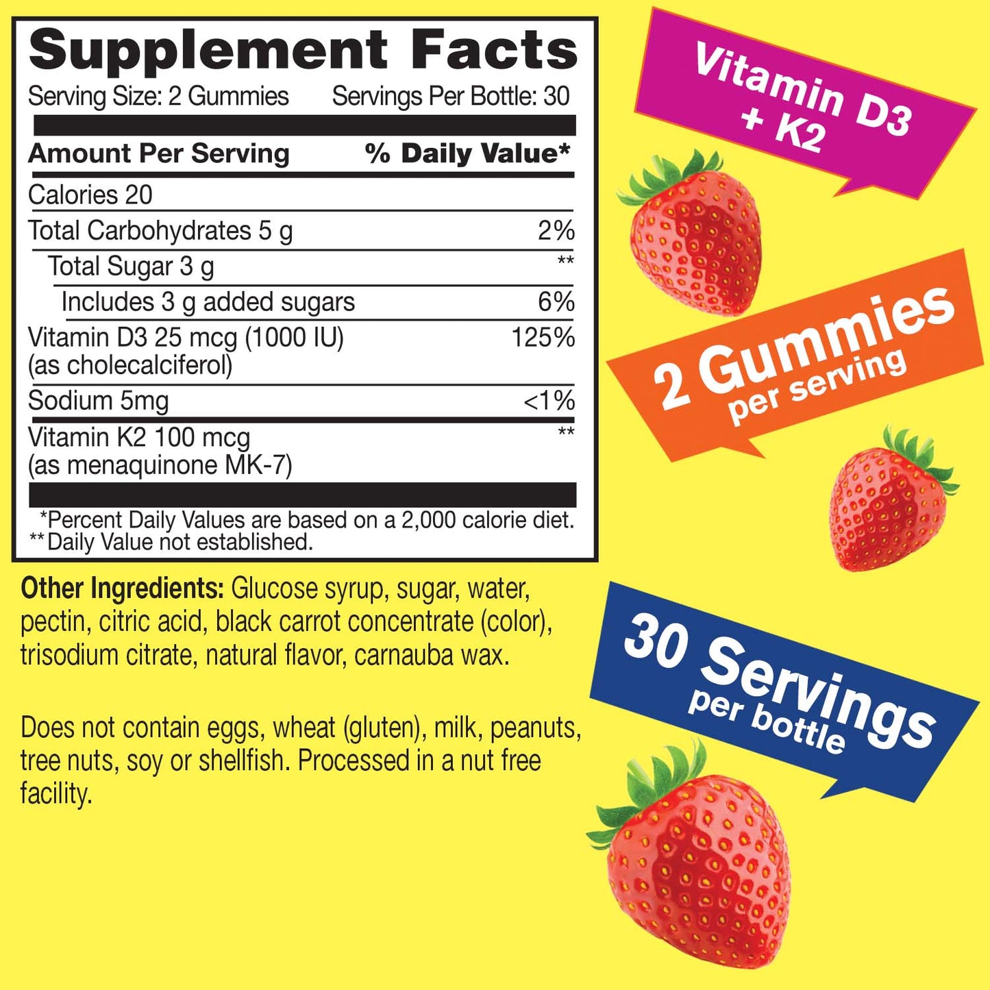 Vitamin D3 + K2 Gummies