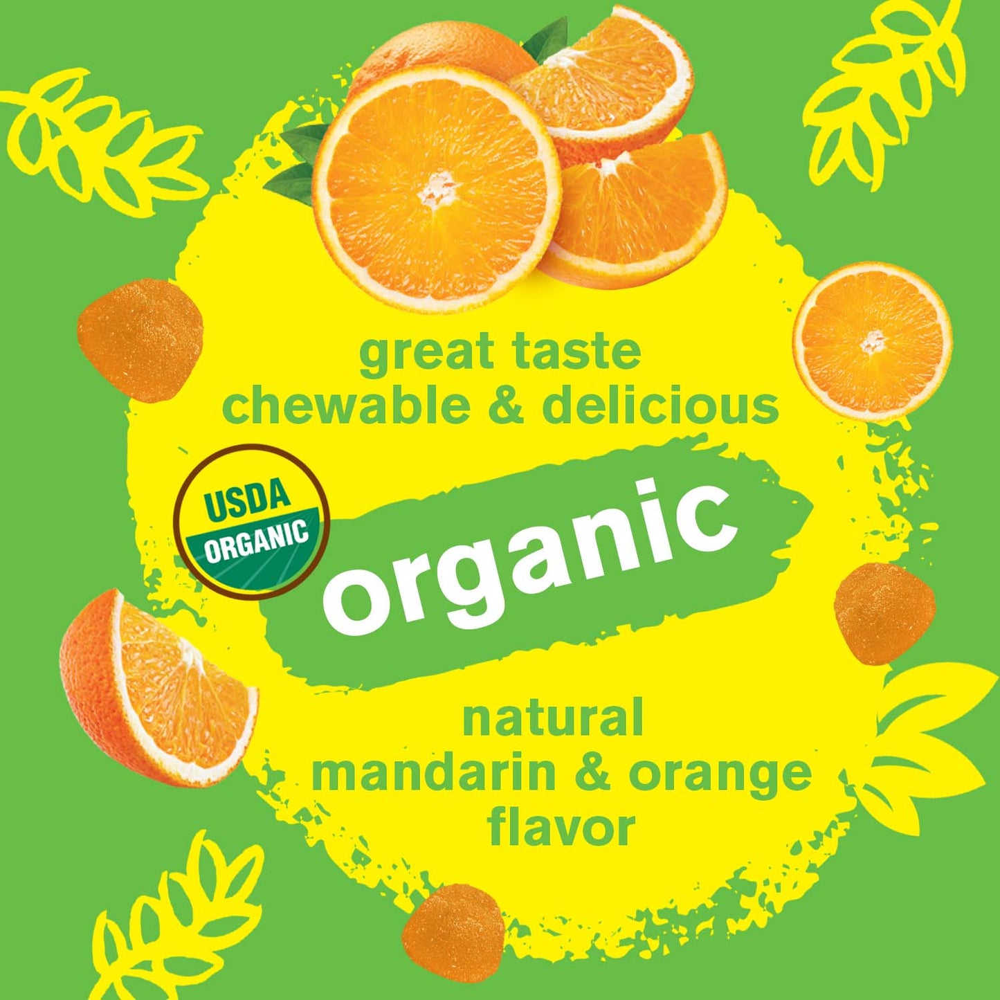 Organic Vitamin C + D3 + Zinc Gummies