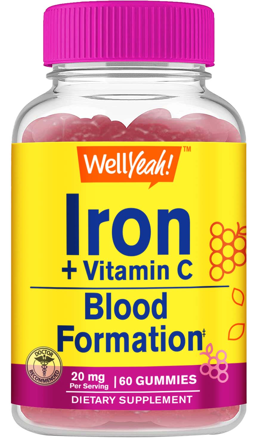 Iron with Vitamin C Gummies