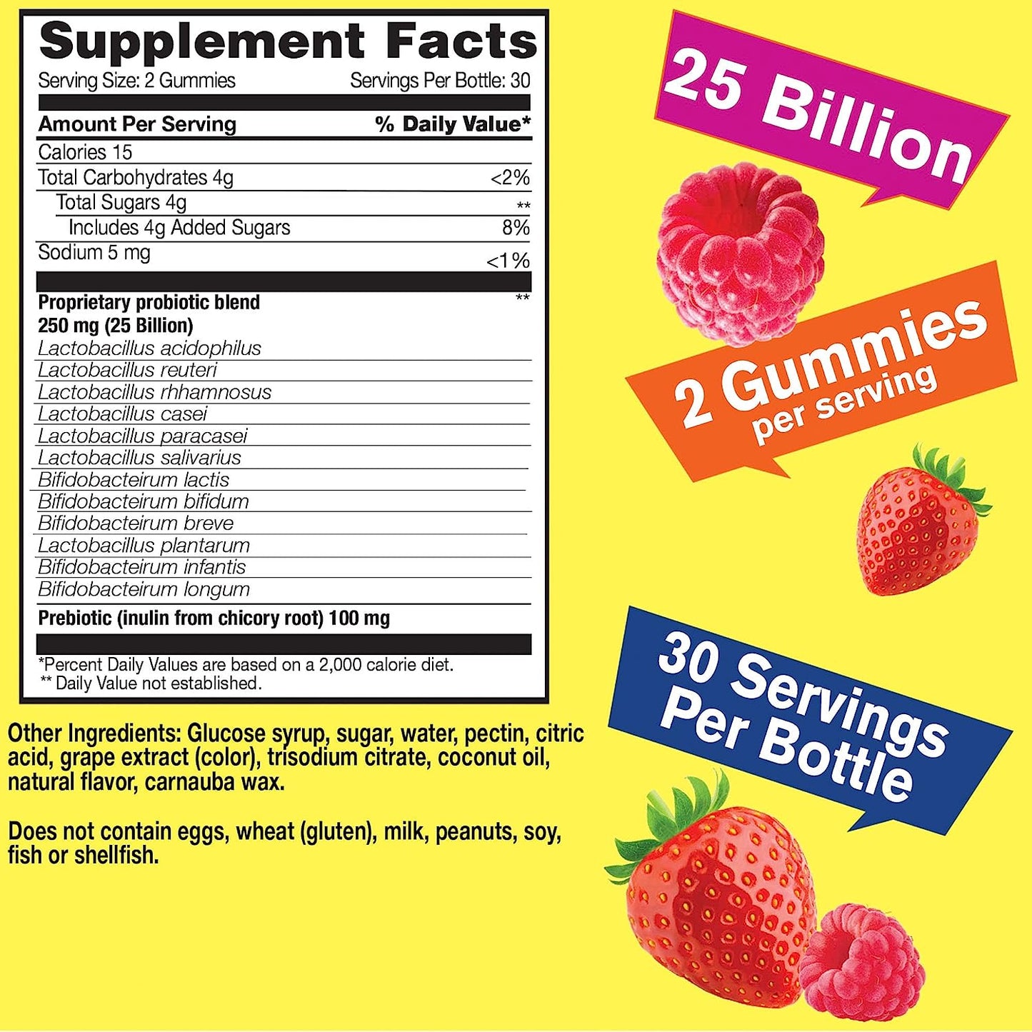 Probiotic with Prebiotic 25 Billion Gummies