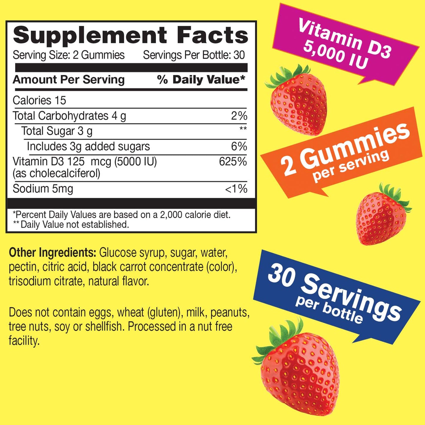 Vitamin D3 5000 IU 125 mcg Gummies