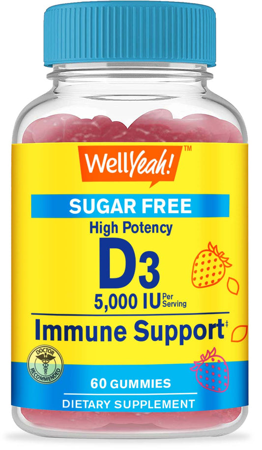 Sugar Free Vitamin D3 5,000 IU Gummies