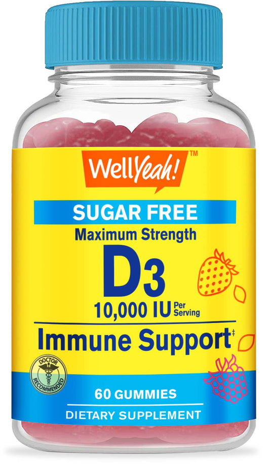 Vitamin D3 10000 IU Sugar Free Gummies